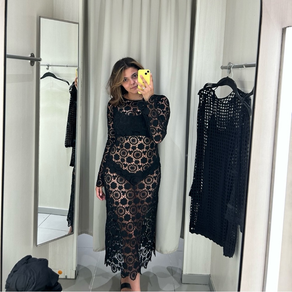 Crochet maxi dress